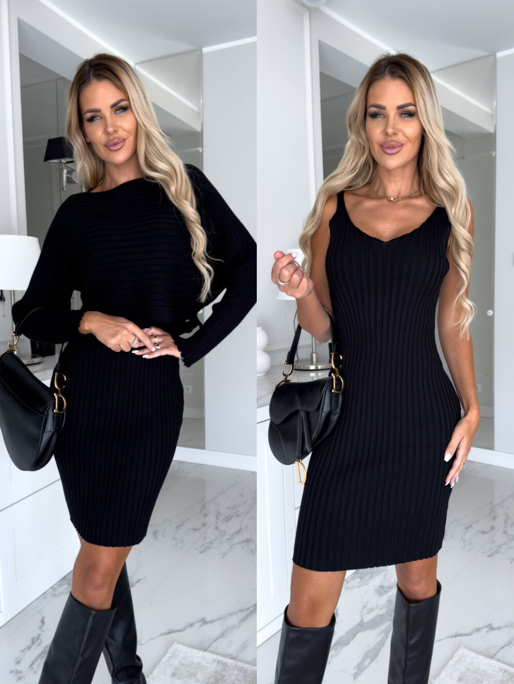 Mini Dress and Long Sleeve Top - 2 Pieces